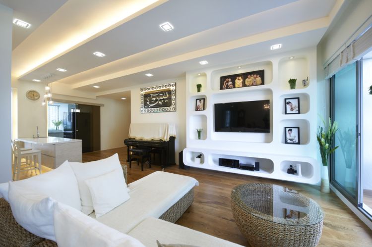 Modern, Rustic, Scandinavian Design - Living Room - Landed House - Design by U-Home Interior Design Pte Ltd